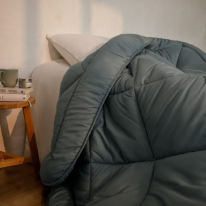 Ковдра антиалергенна MirSon  EcoSilk всесезонна №9005 Gray фото 4