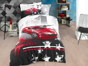 Постельное белье Hobby Poplin Fast Track Полуторный фото 1 Постельное белье Hobby Poplin Fast Track Полуторный фото 1