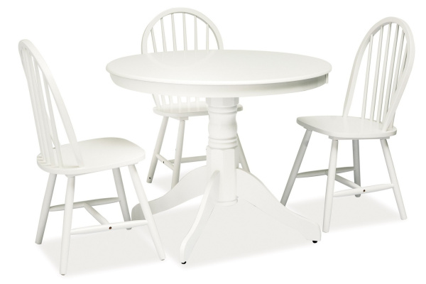 Стіл обідній Windsor 75х100х100 Білий