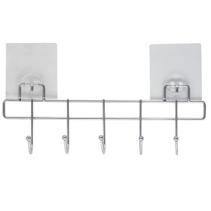 Вішалка з 5 гачками Besser 31.5х4.5х8.5см хромована   KM-0177 фото 4