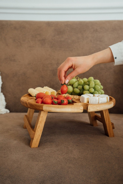 Винный столик Wood Decor на 4 бокала. фото 4