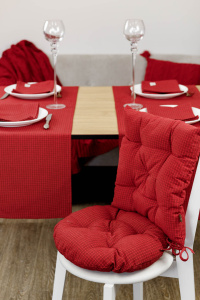 Подушка на стілець Прованс Merry Christmas червона 40х40см фото 5