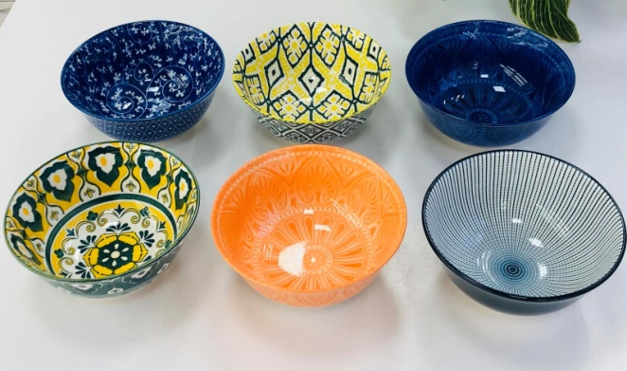 Салатник 600 мл Olens Тригорье 15,5х7,5 см микс цветов 4шт