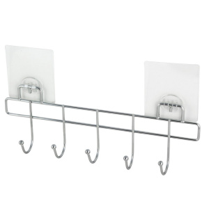 Вішалка з 5 гачками Besser 31.5х4.5х8.5см хромована   KM-0177 фото 3