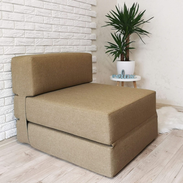 Диван-трансформер Стиль рогожка бежевий фото 2