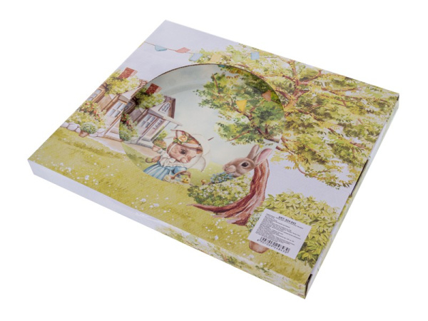 Блюдо для торта с лопаткой Кроличие Истории 26см 924-843 фото 2