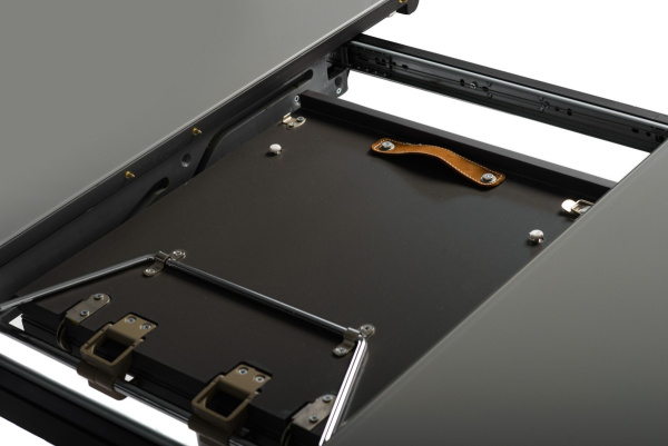 Обідній стіл  ТМ-65 Сірий 140(160)х90