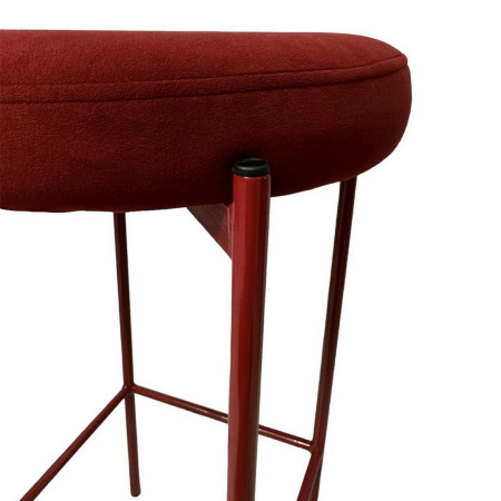 Барний табурет Moon бордовий