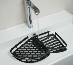 Полиця OPAL, колір чорний, розмір 22x28,5x48см, 2шт фото 3