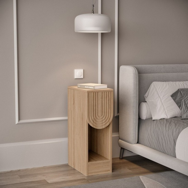 Прикроватная тумба с одним ящиком без ручек MDF-T-13 дуб сонома фото 1