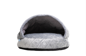 Лежак-нірка Cover Plush Gray фото 1 Лежак-нірка Cover Plush Gray фото 1