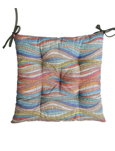 Подушка на стілець 40х40см MixPrint 501 хвиля Прованс фото 1