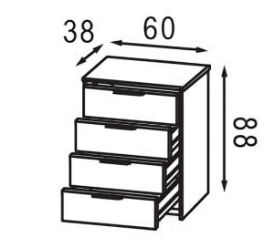 Комод Анді 4S фото 2 Комод Анді 4S фото 2