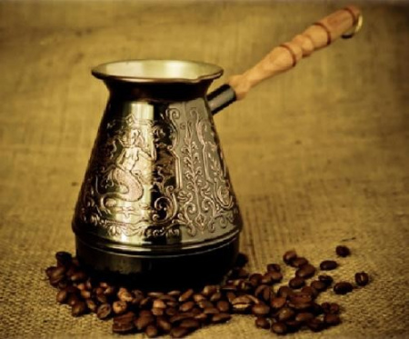 Турка мідна Німфи чорний нікель 500мл