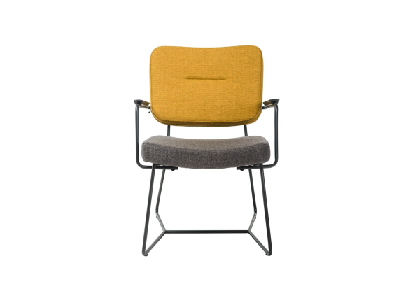 Стілець  M-80 сірий + гірчичний