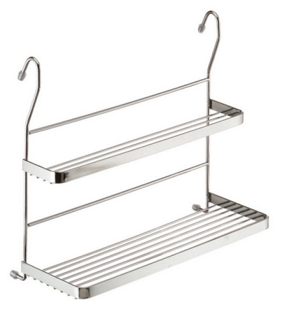 Двоярусна полиця Lemax MIX, хром YJ-G212