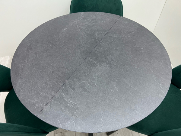 Стіл обідній Sunset круглий розкладний з HPL (Arrows) фото 5