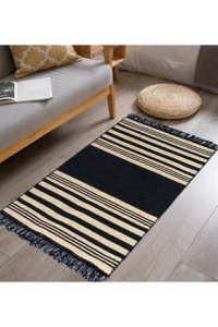Коврик IzziHome Lara 80х125 lr02 Siyah Sari фото 2 Коврик IzziHome Lara 80х125 lr02 Siyah Sari фото 2