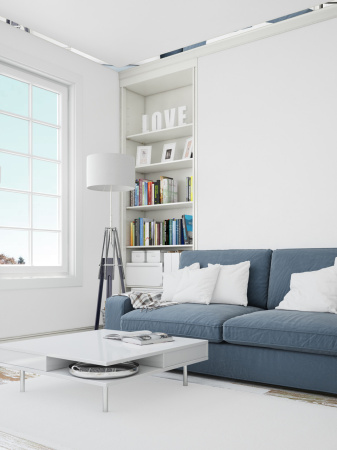 Дзеркальний настінний акриловий декор наліпка "Молдинг-20" 4 шт. срібло