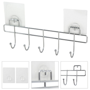 Вішалка з 5 гачками Besser 31.5х4.5х8.5см хромована   KM-0177 фото 5