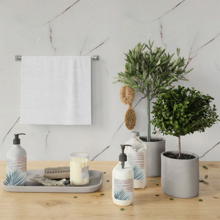 Самоклеюча стінова PET плитка у рулоні 60x300x0,2см білий мармур SW-00001697