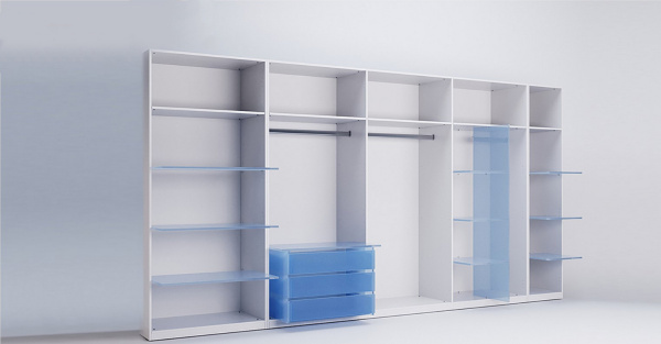 Корпус шафа  з кутовим закінченням Ідеа ПРАВЕ