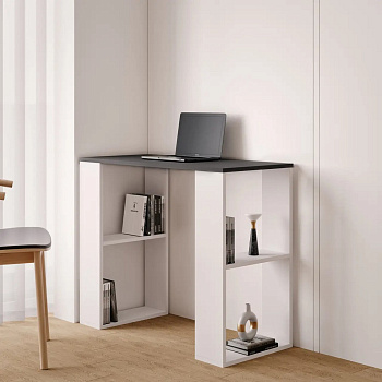 Стіл комп'ютерний з чотирма поличками S-11 антрацит