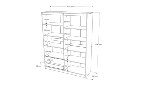 Шкаф Сити 1600 1600x500x2045 фото 3 Шкаф Сити 1600 1600x500x2045 фото 3