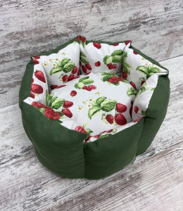 Лежак для кошек и собак панама модель 1 "Strawberry" фото 1 Лежак для кошек и собак панама модель 1 "Strawberry" фото 1