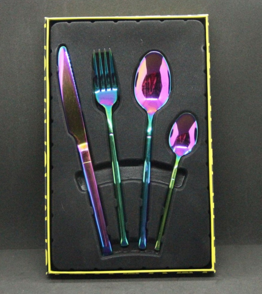 Набор столовых приборов в коробке Olens 4 пр., Хамелеон фото 1