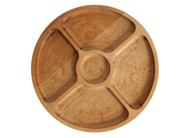 Менажница QUADRO ТМ BRIZOLL, Бук , 5 секций фото 1