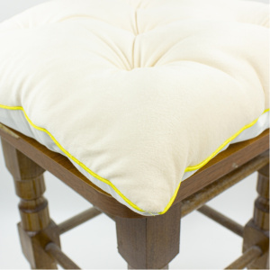 Подушка для стільця MirSon 28-0004 Cream Velvet фото 3 Подушка для стільця MirSon 28-0004 Cream Velvet фото 3
