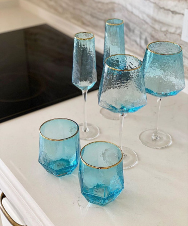 Набір склянок Olens Бірюза 450 мл, 4 шт