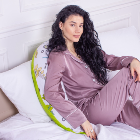 Подушка для вагітних та годування №8693 PL 17-0576 Dinosaur robot Полістирол