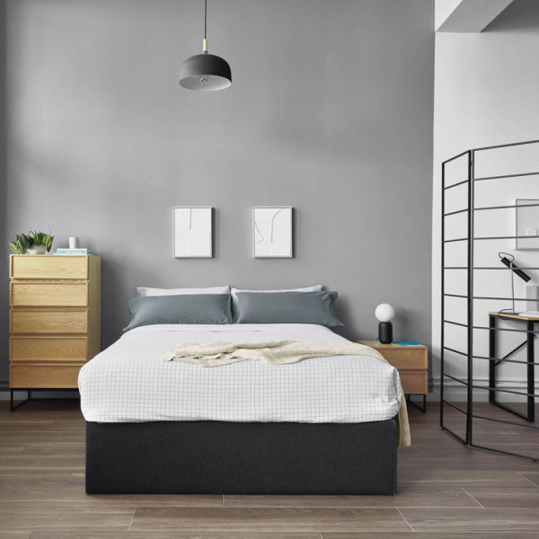 Прикроватная тумба Taiana на металлических ножках дуб   RKT008M40 фото 5