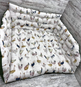 Подушка с бортами на поддоны/качели/каркасы панама “Chickens” фото 1 Подушка с бортами на поддоны/качели/каркасы панама “Chickens” фото 1