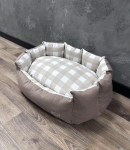 Лежак для кошек и собак панама модель 1 "Cell beige" фото 1 Лежак для кошек и собак панама модель 1 "Cell beige" фото 1
