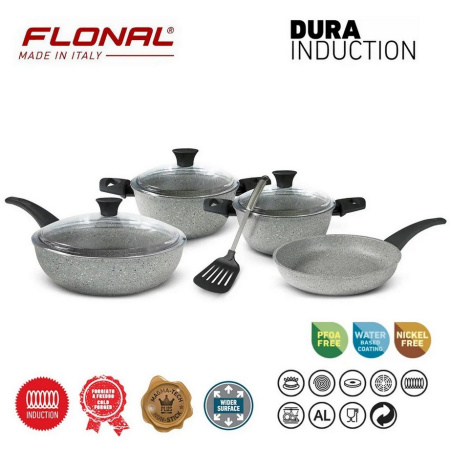 Набір посуду Flonal Dura Induction 8 предметів Набір посуду Flonal Dura Induction 8 предметів