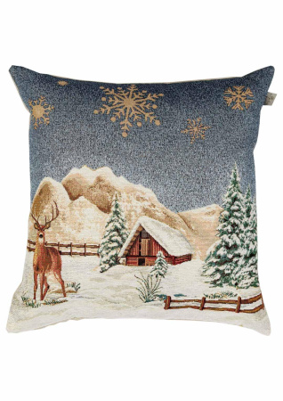 Наволочка гобеленова Прованс Блакитне сяйво 45х45см Олень