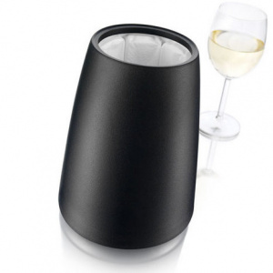 Відро - охолоджувач для пляшки вина Vacu Vin Active Cooler Wine Elegant Black
