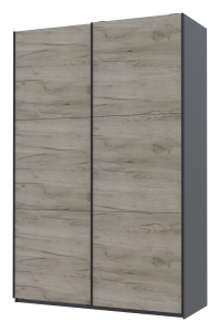Шафа купе G-Caiser 2 ДСП 160x60x240 графіт/дуб крафт сірий фото 1 Шафа купе G-Caiser 2 ДСП 160x60x240 графіт/дуб крафт сірий фото 1