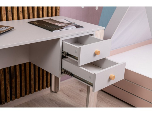 Стіл письмовий дитячий Інді Самоа Димчастий/Німфея альба