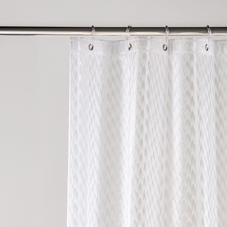 Шторка для ванної кімнати TIANA KRAINE PERL 3D 180х180 з кільцями