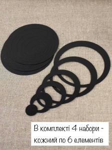 Глянцевый настенный акриловый декор наклейка "Мини-Орбита" 24 шт. черный фото 4 Глянцевый настенный акриловый декор наклейка "Мини-Орбита" 24 шт. черный фото 4