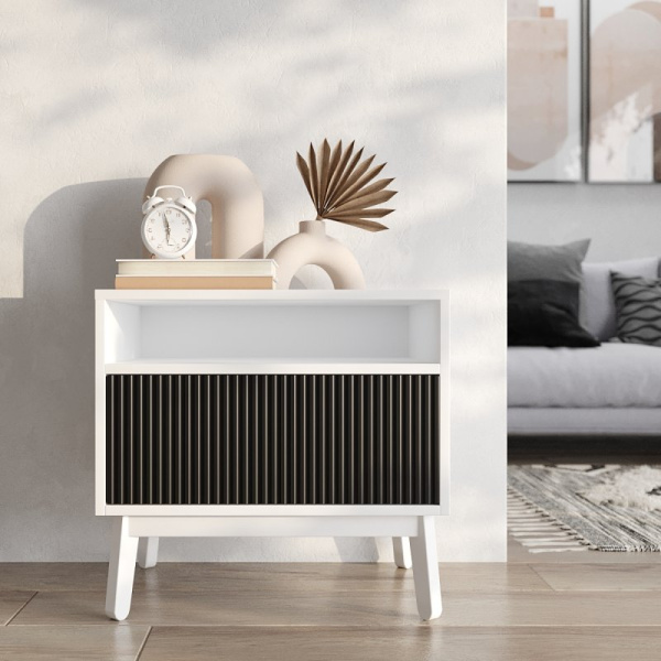 Прикроватная тумба  Риччи - цвет белый фото 1