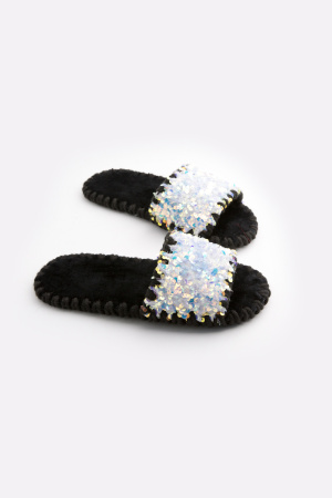 Жіночі домашні капці Family Story Паєтки Діамантові фото 1
