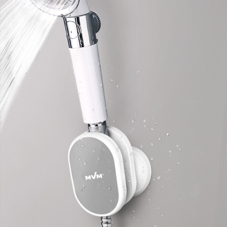 Тримач для душової лійки клейкий сірий