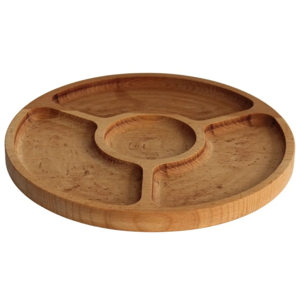 Менажница FORT ТМ BRIZOLL, Бук , 4 секции фото 3