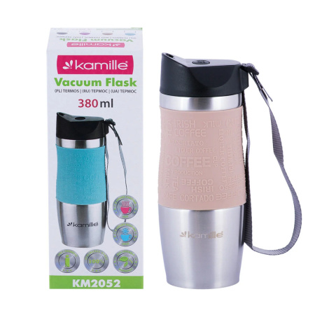 Термочашка Kamille 380 мл, з нержавіючої сталі KM-2052