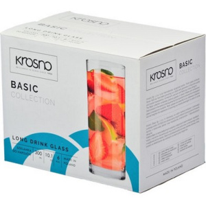Стакан Krosno LONG DRINK BASIC, 300 мл. фото 2 Стакан Krosno LONG DRINK BASIC, 300 мл. фото 2